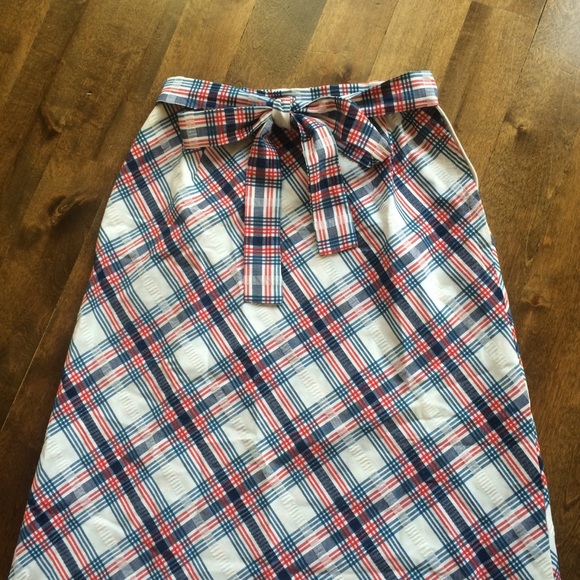 *SOLD* Modest long A-line plaid pencil Prestige - Picture 2 of 8